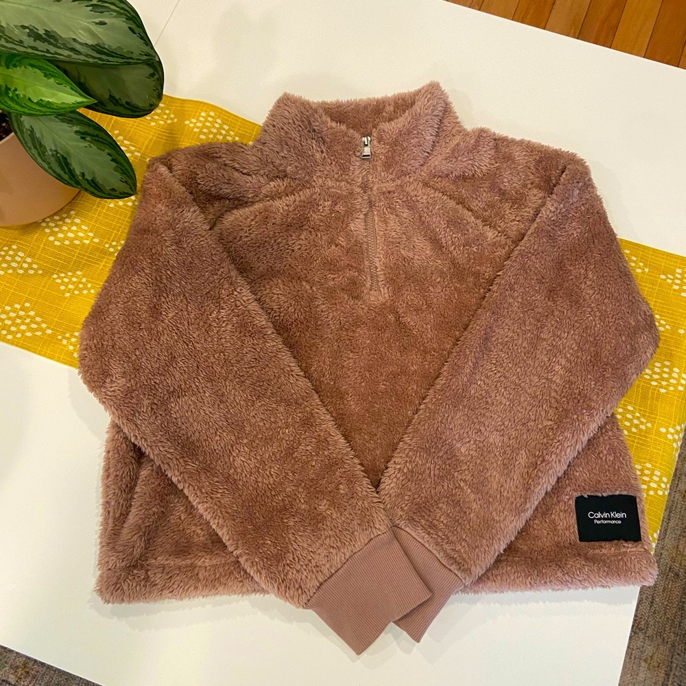 Calvin Klein performance Sherpa pullover